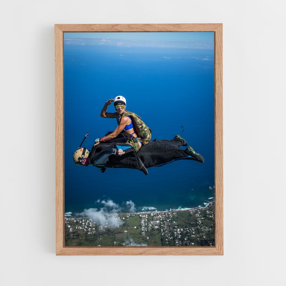 Poster Vol Aquatique – affiche Vol en wingsuit (vue 4)